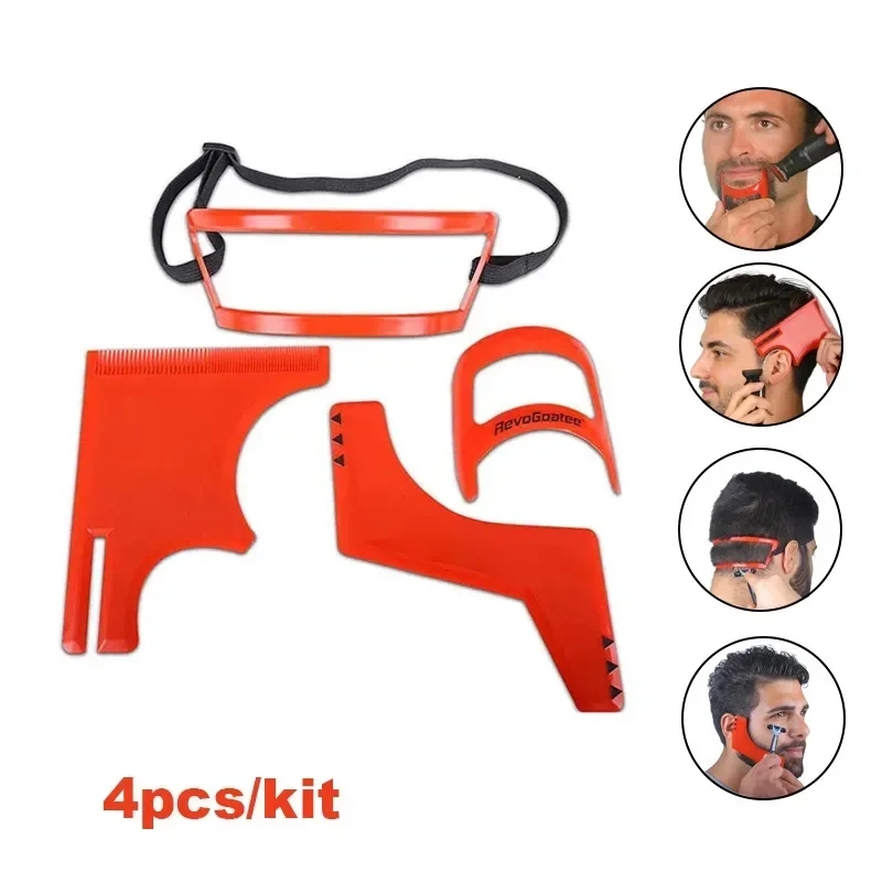 Men'S Grooming Haircut - 2/4 pçs pentes de barba dos