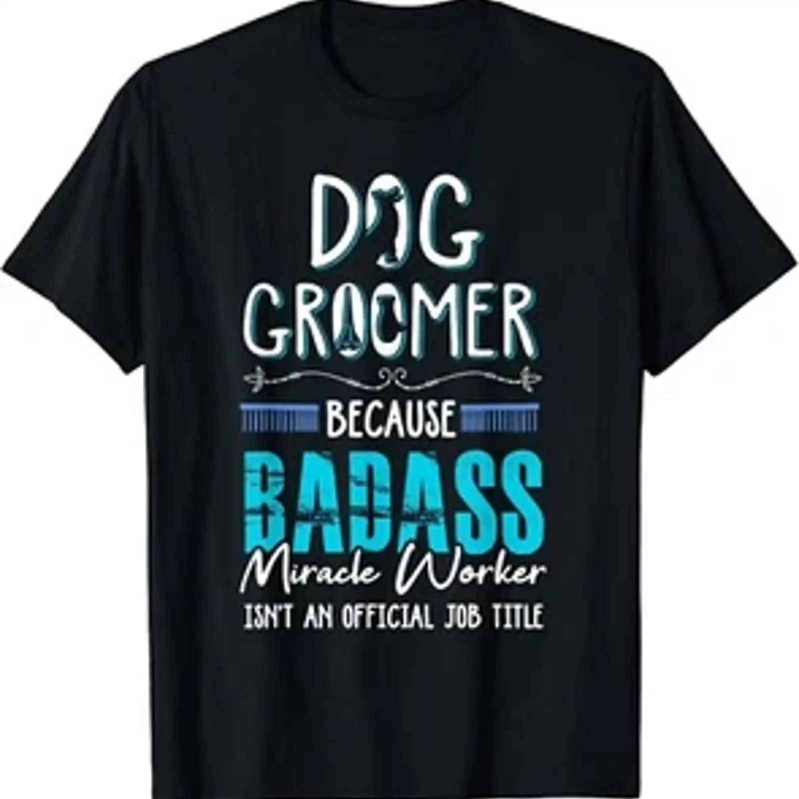 Men Grooming Quotes Short - Camiseta Engraçada para Esteticista Canina com