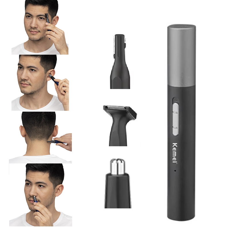 Men'S Grooming Haircut - Aparador de Pelos Kemei Pro Recarregável:
