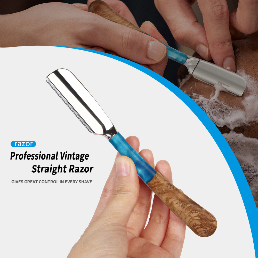 Straight Razor Safety - 1pc novo pro punho de madeira