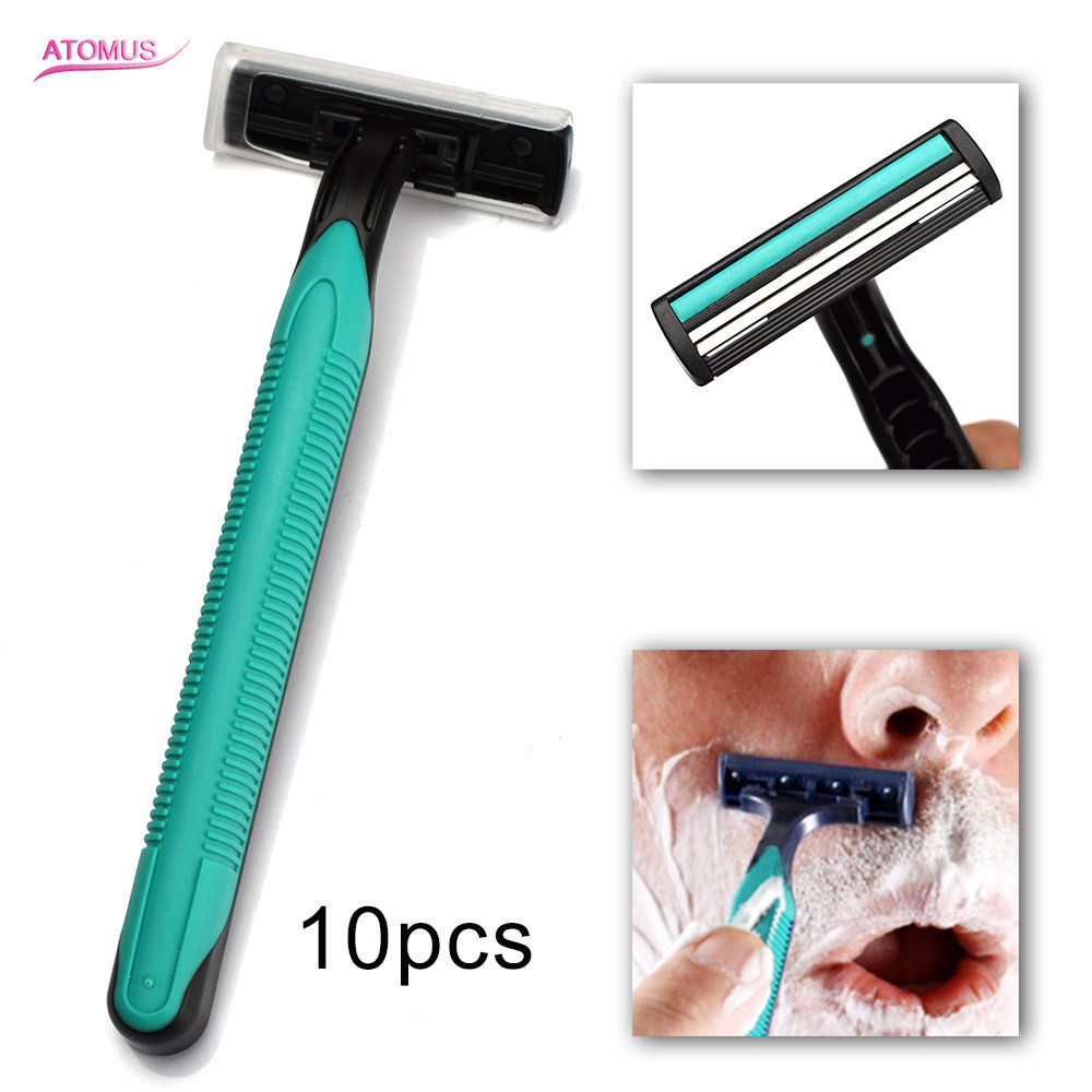 Straight Razor Safety - 10 pçs alça masculina barbear segurança
