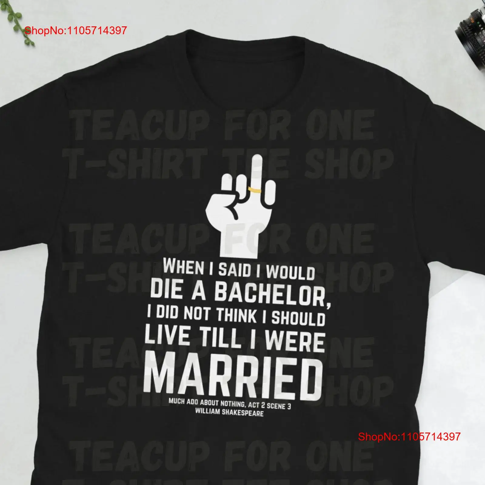 Men Grooming Quotes Short - Camiseta inspirada em 'Much Ado About