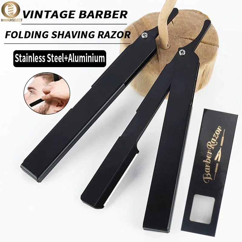 Straight Razor Safety - Navalha de barbear profissional para homens,