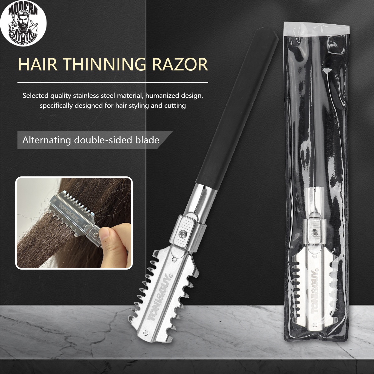 Men'S Grooming Haircut - Navalha de Barbear de Dupla Lâmina