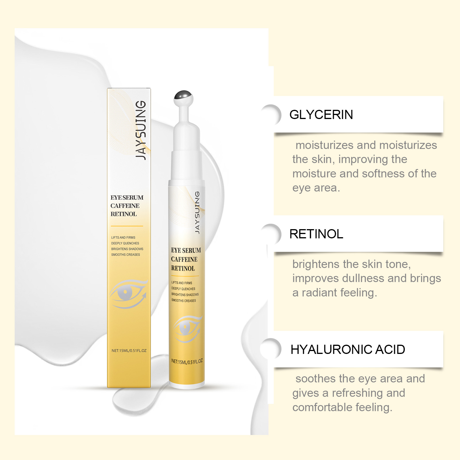 Retinol olho soro rolo para ol - The Ordinary Serum Hyaluronic Acid avaliação e preço