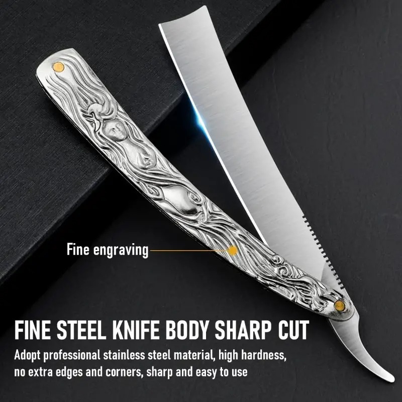 Navalha profissional de barbei - Straight Razor Safety avaliação e preço