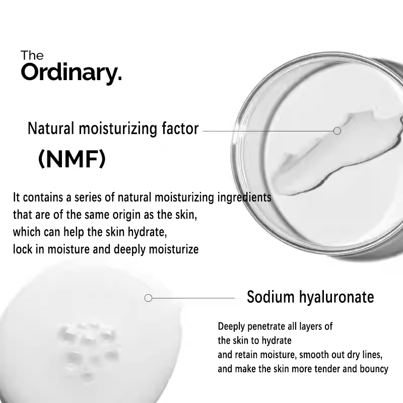 Fatores Hidratantes Naturais + - The Ordinary Serum Hyaluronic Acid avaliação e preço