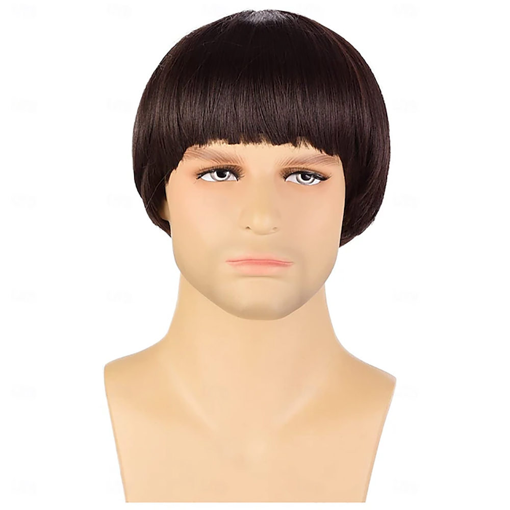 Peruca Curta de Cabelo Sintéti - Men'S Grooming Haircut avaliação e preço
