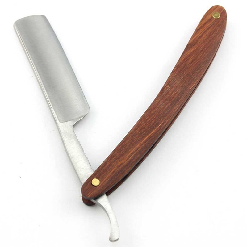 Cabo de madeira vintage borda  - Straight Razor Safety avaliação e preço