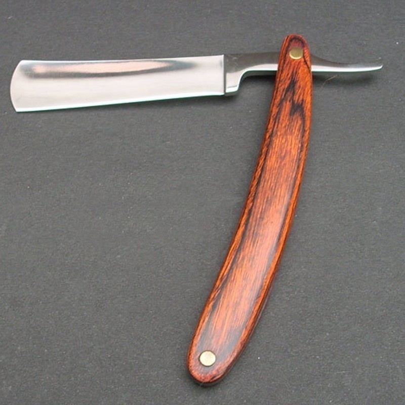 Cabo de madeira vintage borda  - Straight Razor Safety avaliação e preço