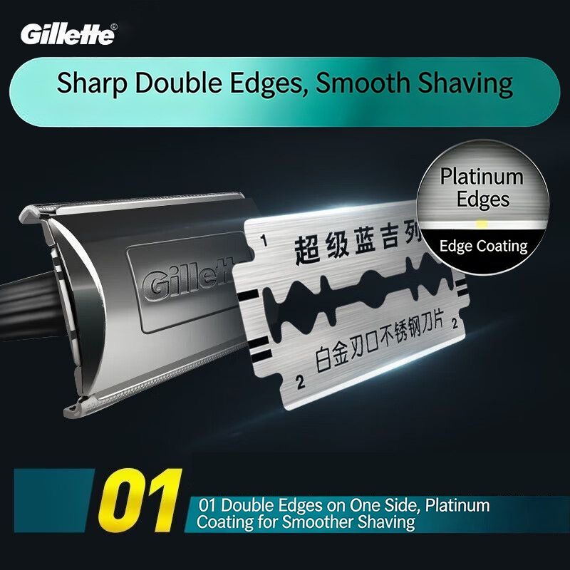 Navalha Gillette Super Blue pa - Straight Razor Safety avaliação e preço